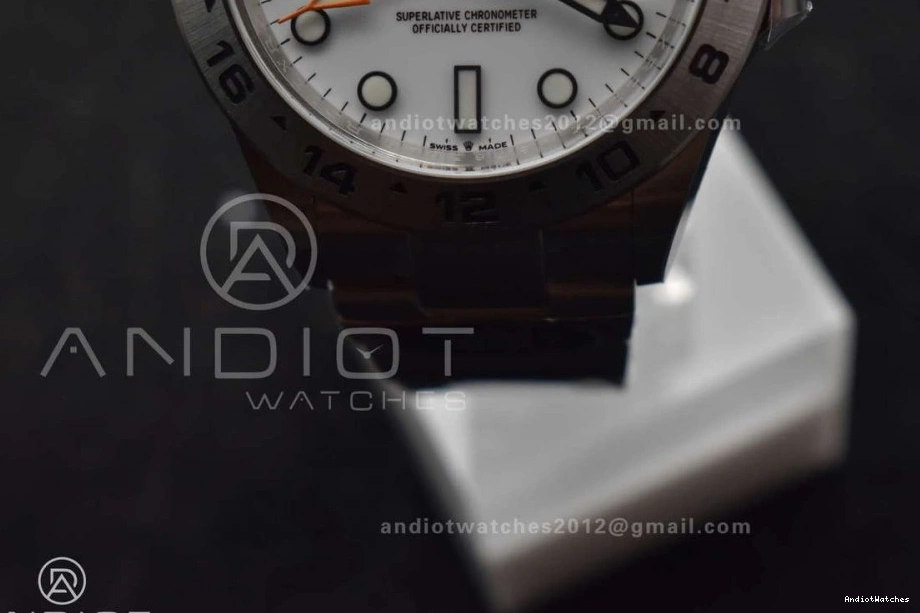 1:1 II Explorer ComfortFit 226570 904L 845 Edition on Bracelet 42mm CHS Clean Dial DD3285 SS White Best 1218